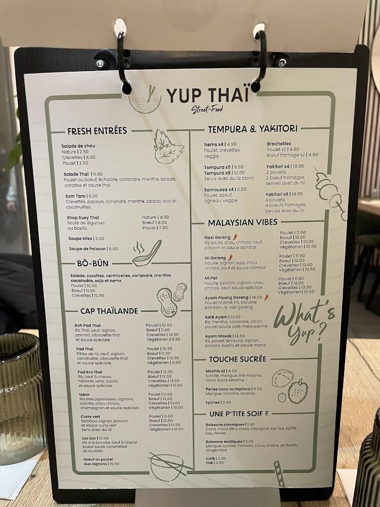 Yup Thaï - Menu Image 4